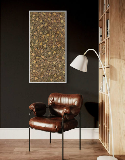 Copper Sardines | Framed Giclee Print on Canvas